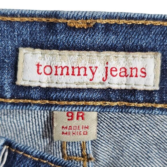 Vintage Tommy Jeans Womens 9R Blue Faded Denim Boot Cut Low Rise Rodeo Western - Picture 3 of 9